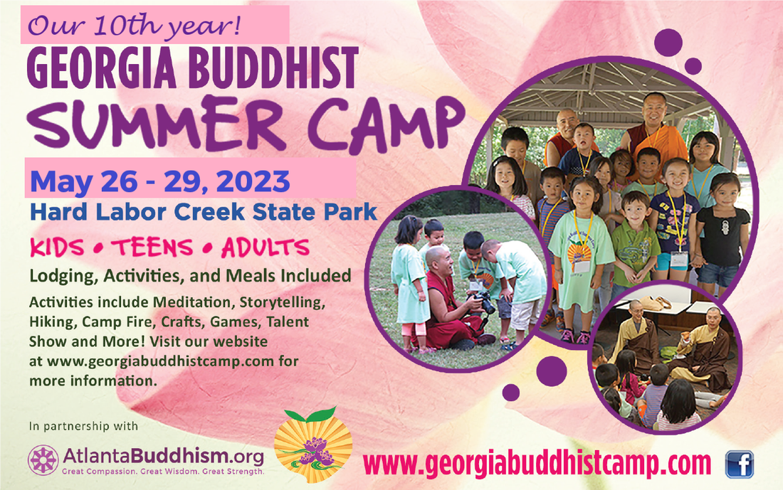 Georgia kids children Buddhist Summer Camp youth meditation Chinese